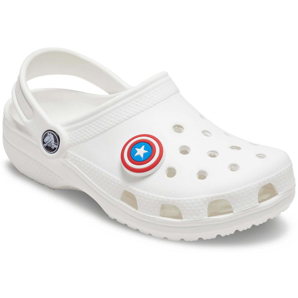Clips Jibbitz Crocs Captain America™ Sign Garcon Multicolore | France 1307UZGT